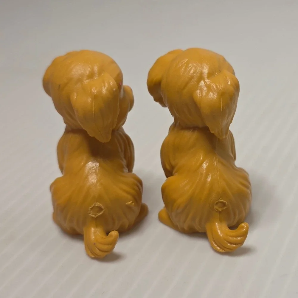 Mattel Barbie Puppy Dog Figures Set of‎ 4 Tan Golden Fair Vintage Accessory